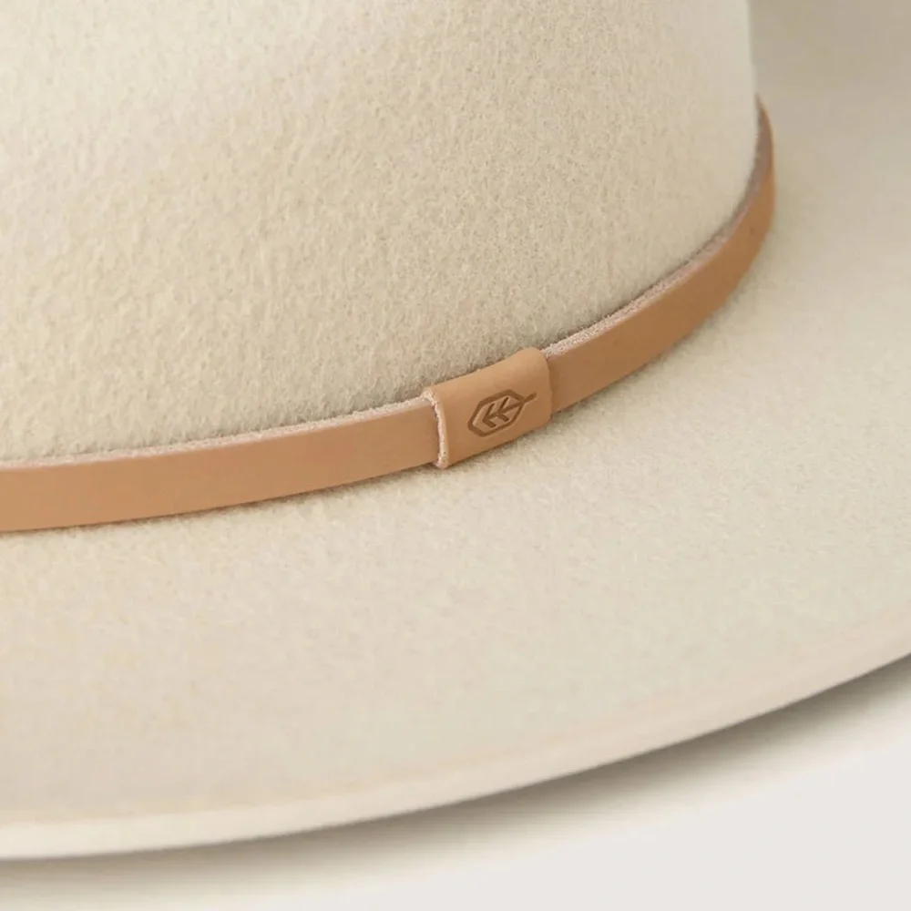 Will + Bear Handmade In Australia Boho Festival Wool Calloway Cream Felt Sun Hat